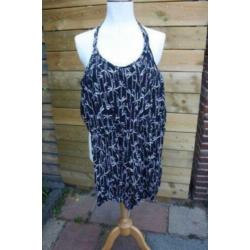 Jumpsuit zwart/zilver Lola Liza mt XL AANBIEDING