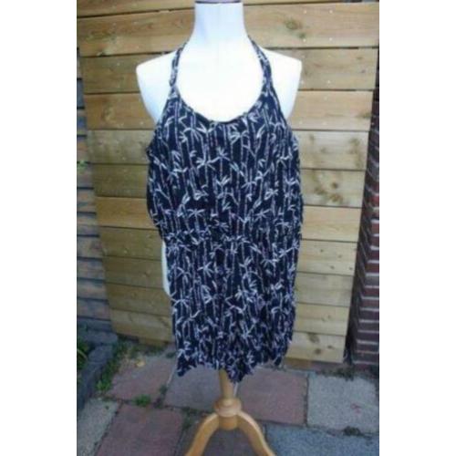 Jumpsuit zwart/zilver Lola Liza mt XL AANBIEDING