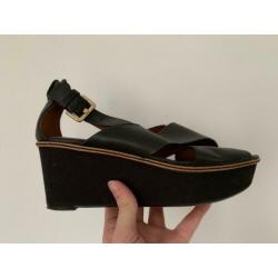 Leren sleehakken H&M maat 40