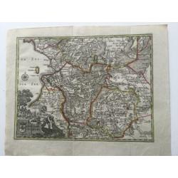 Overijssel, Antieke kopergravure, 1740