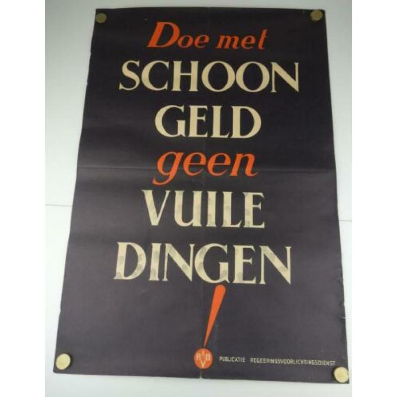 Utrechtse ww2 poster in top staat