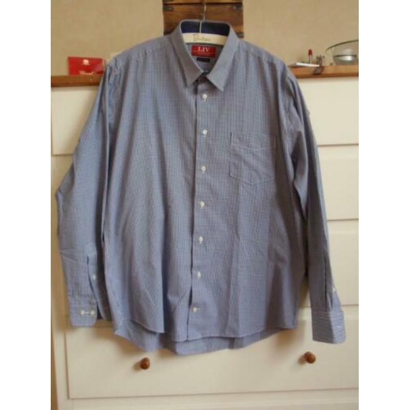 LIV: Prachtige Geblokte Blouse maat L