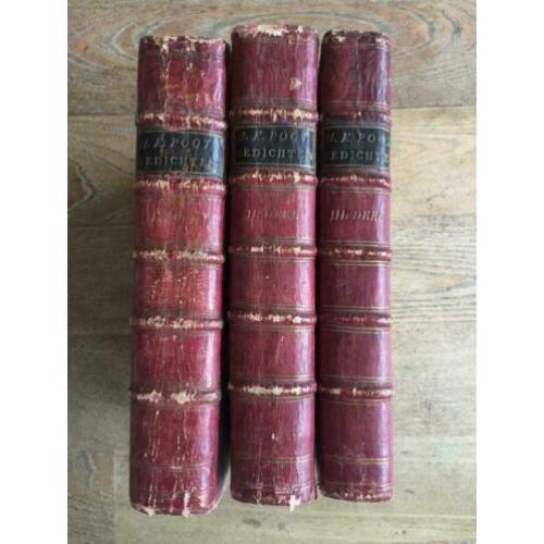 Poot Gedichten 1722 3 delen complete set