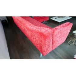 Mooie design bank 215 breed 75 hoog en 60 diep rugvlak 45