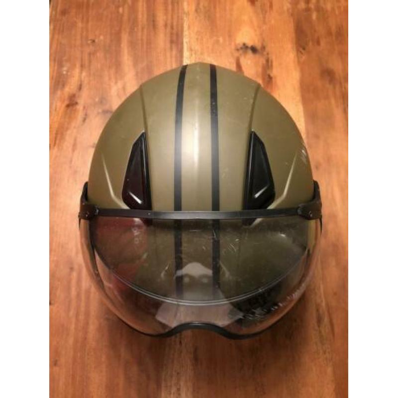 Scooterhelm Vito - Mat, olijf groen - Maat L