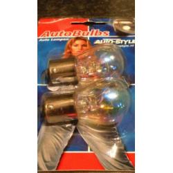 BA15S & BA15D Lampen 21W/12V rood (ChroomCoated)