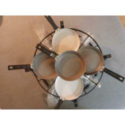 Gourmetset, diameter 34(42)cm hoogte 10cm