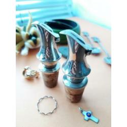Vrouwen lotje. Curiosa. Indisch zilver. Ring. broche. Hart.