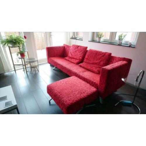 Mooie design bank 215 breed 75 hoog en 60 diep rugvlak 45