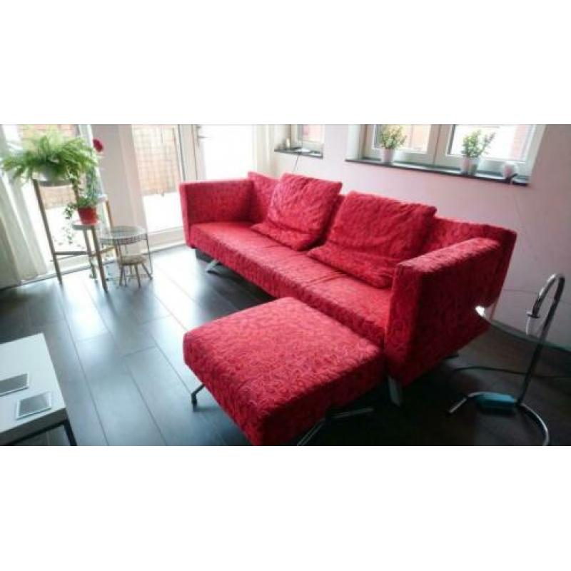 Mooie design bank 215 breed 75 hoog en 60 diep rugvlak 45