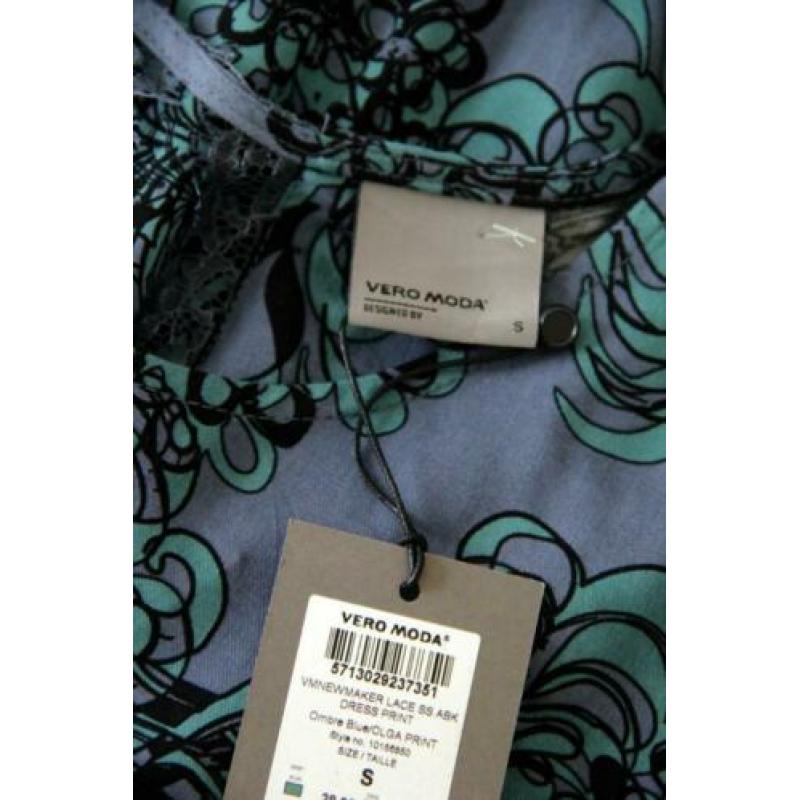 Vero Moda - NIEUW / prachtige jurk kant / blauw / maat S