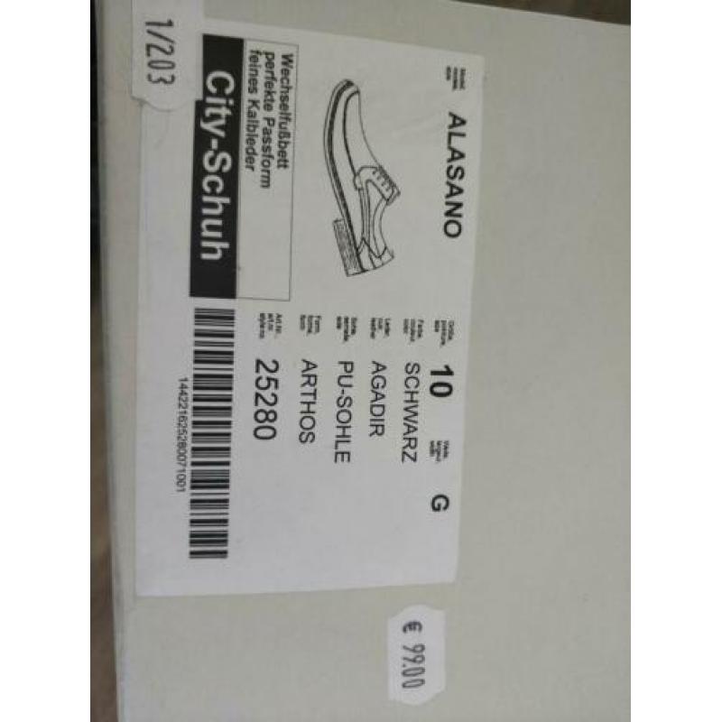 zwarte leren schoenen maat 10 / 45