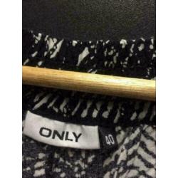 Only merk printed broek, maat: m