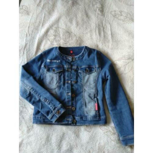 Quapi denim spijker jasje blauw maat 122/128