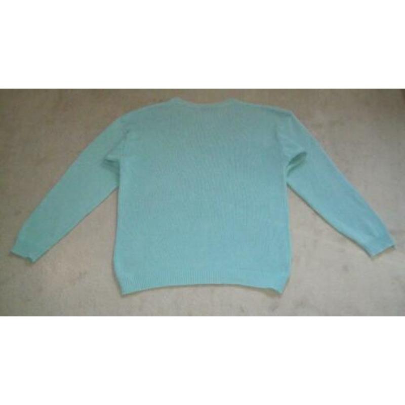 Marc O'Polo trui, blauw/groen, 100% katoen.