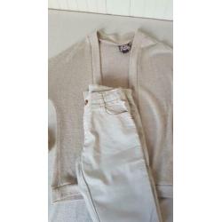 Baker bridge broek camel/goud maat 10 = 140