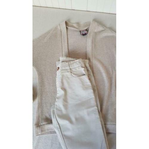 Baker bridge broek camel/goud maat 10 = 140