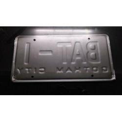 Batman '66 Batmobile Bat-1 licence plate kentekenplaat