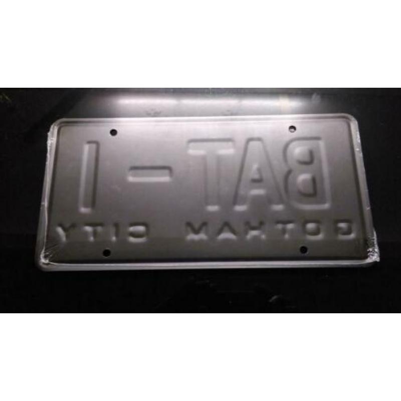 Batman '66 Batmobile Bat-1 licence plate kentekenplaat