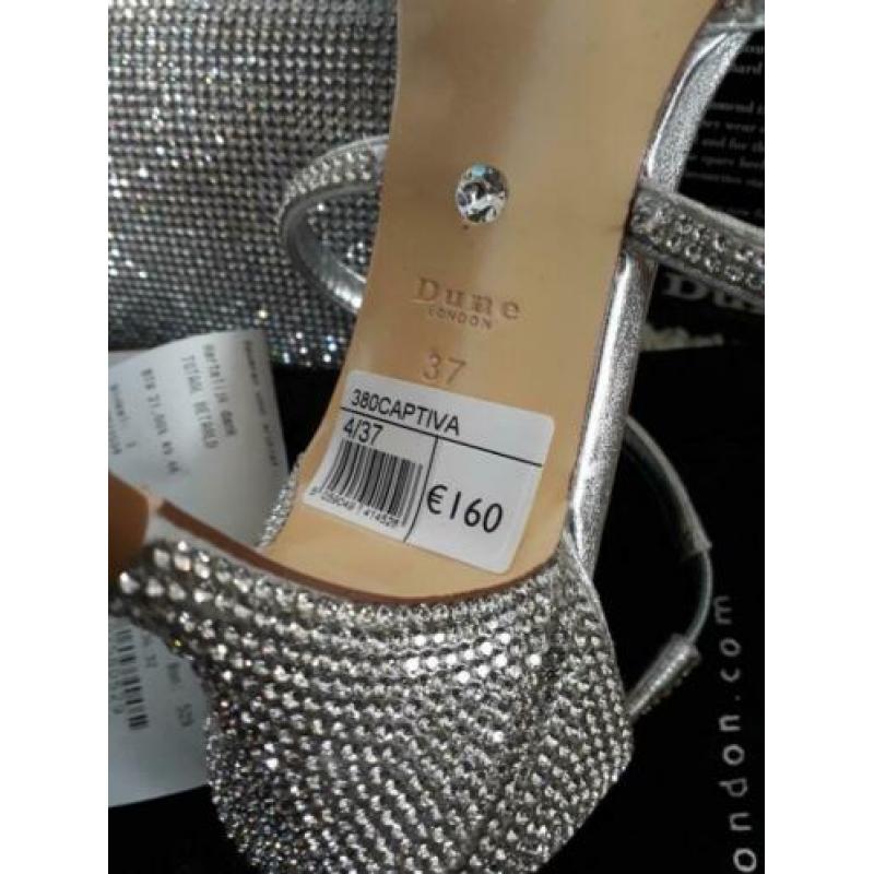 Nieuwe Gala damesschoenen + tasje van merk DUNA LONDON