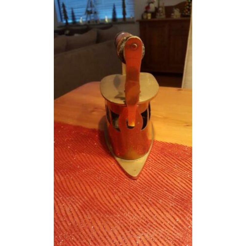 Koperen strijkijzer brocante vintage
