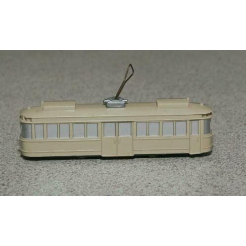Tram beige. Wiking. H0 schaal.
