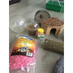 Hamsterkooi met toebehoren