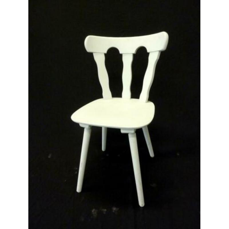 Vintage massief eiken stoel / cafestoel / kroegstoel