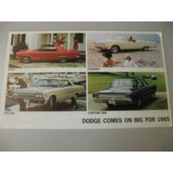 1965 Dodge Brochure USA