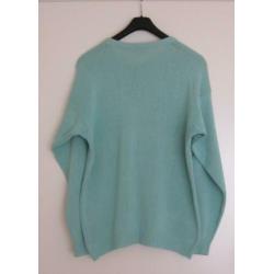 Marc O'Polo trui, blauw/groen, 100% katoen.