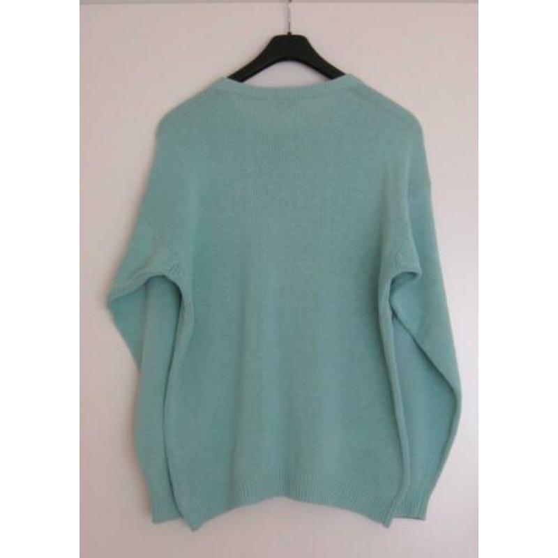 Marc O'Polo trui, blauw/groen, 100% katoen.