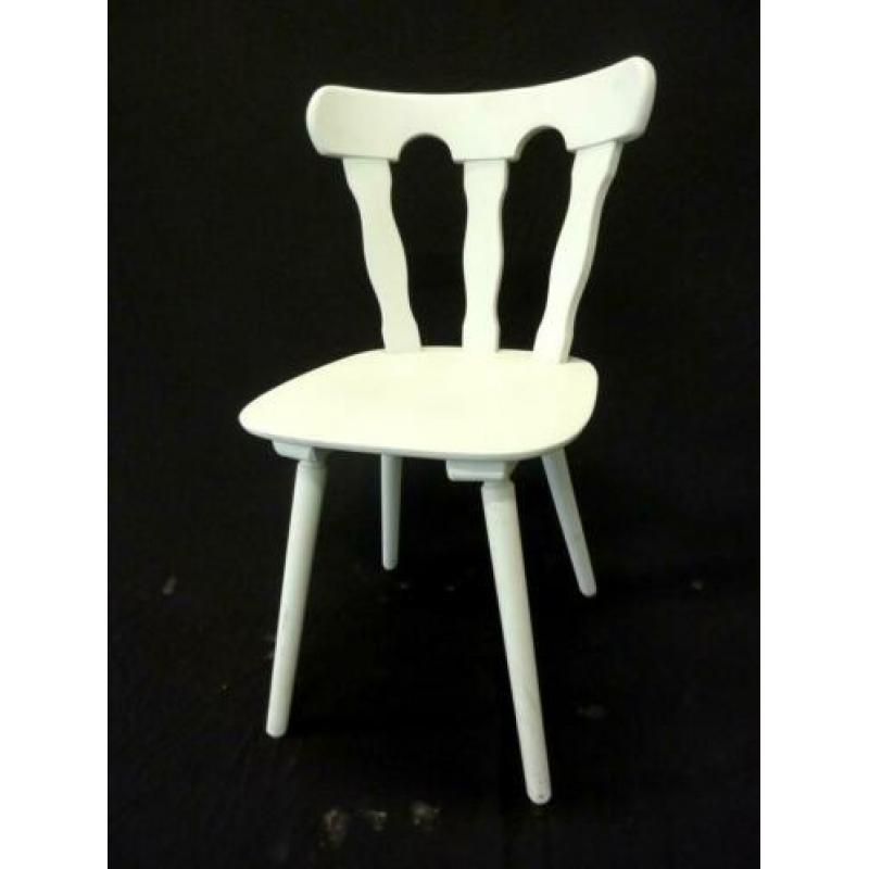 Vintage massief eiken stoel / cafestoel / kroegstoel