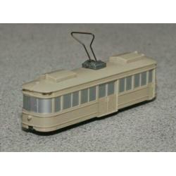 Tram beige. Wiking. H0 schaal.