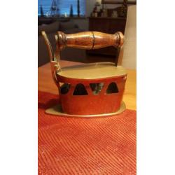 Koperen strijkijzer brocante vintage