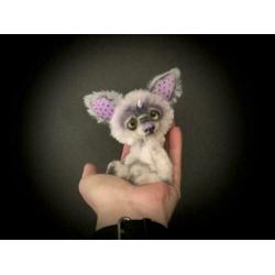 Teddybeer Monster Beer Bear doll pop handgemaakt uniek popje