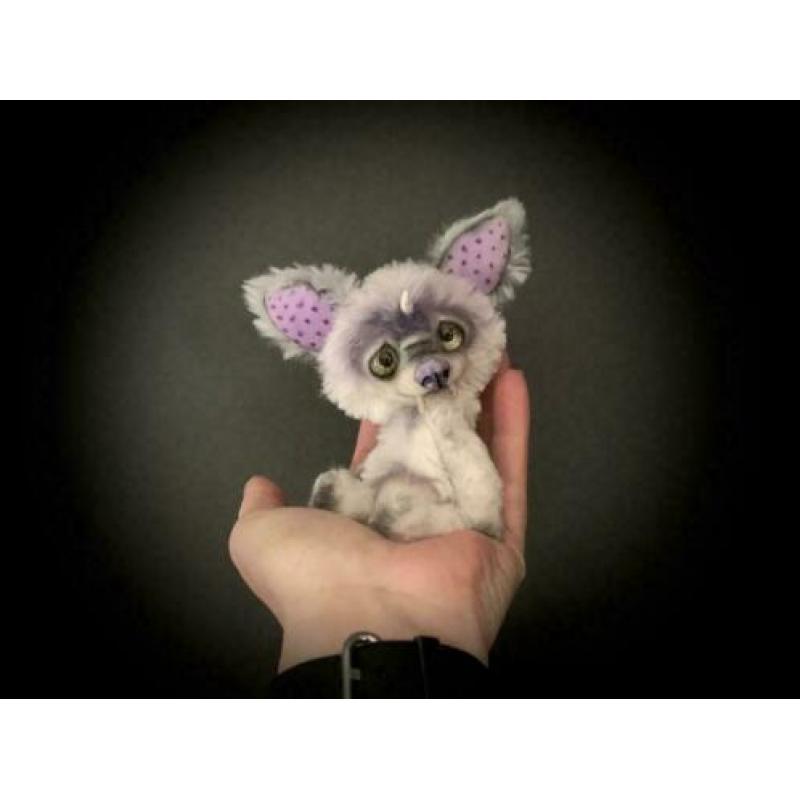 Teddybeer Monster Beer Bear doll pop handgemaakt uniek popje