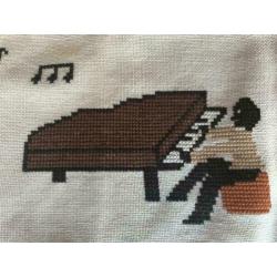 Vintage / 2 Retro Pianoleggers - 64cm x 12,5cm