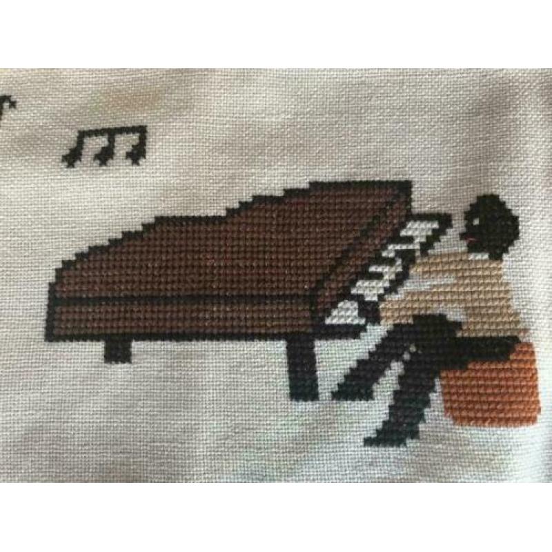 Vintage / 2 Retro Pianoleggers - 64cm x 12,5cm