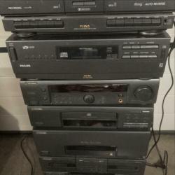 Lot PIONEER PHILIPS GRUNDIG MAGNAVOX + Doos CD’s | EMG HIFI