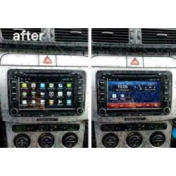 VW navigatie android 8.1 Golf Polo Touran wifi dab+ rns510