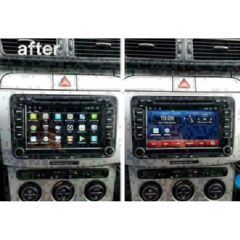 VW navigatie android 8.1 Golf Polo Touran wifi dab+ rns510