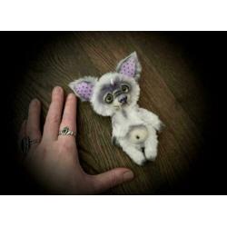 Teddybeer Monster Beer Bear doll pop handgemaakt uniek popje