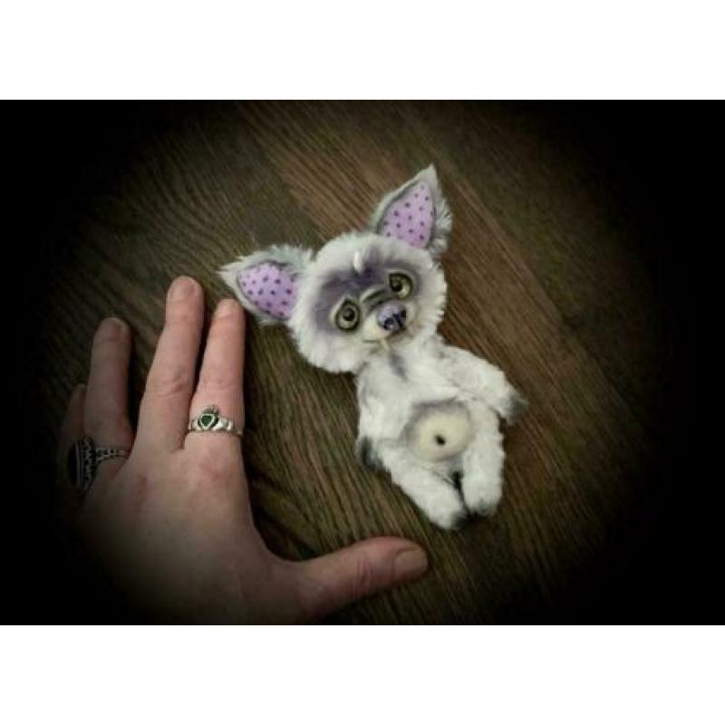 Teddybeer Monster Beer Bear doll pop handgemaakt uniek popje