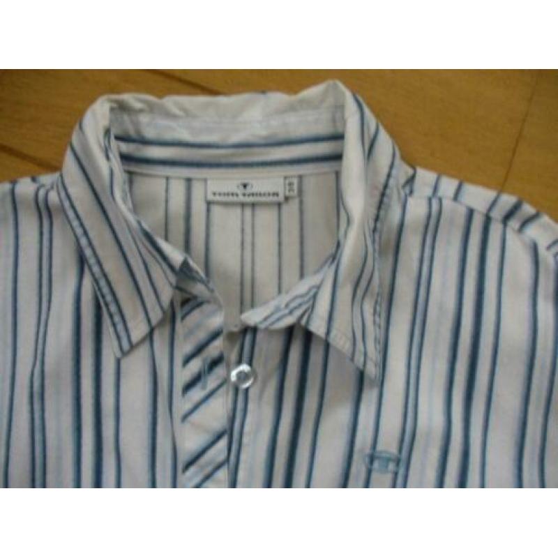TOM TAILOR bloes wit blauw streep maat 38