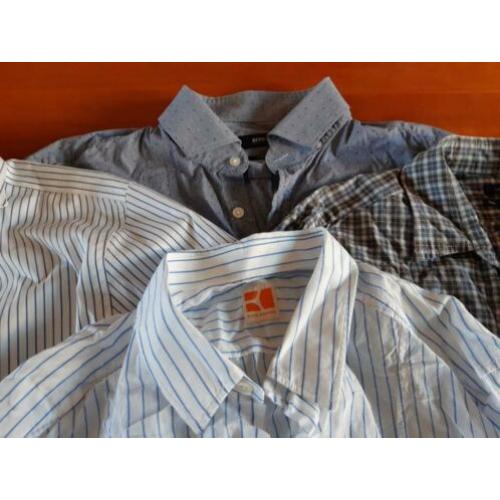 5 merk overhemden, o.a. Hugo Boss, Boss Orange, GAP, Guess