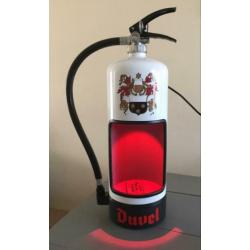 Duvel brandblusser lamp met led verlichting