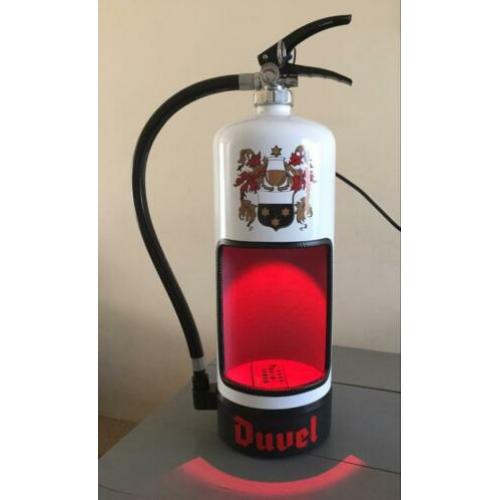 Duvel brandblusser lamp met led verlichting