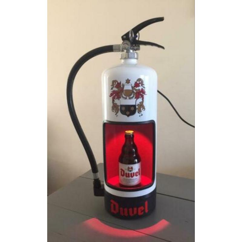Duvel brandblusser lamp met led verlichting