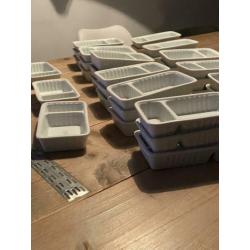 Stenen patatzakjes patatbakjes patat friet