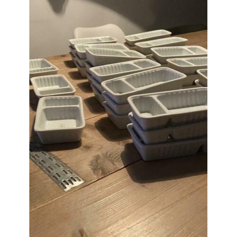 Stenen patatzakjes patatbakjes patat friet
